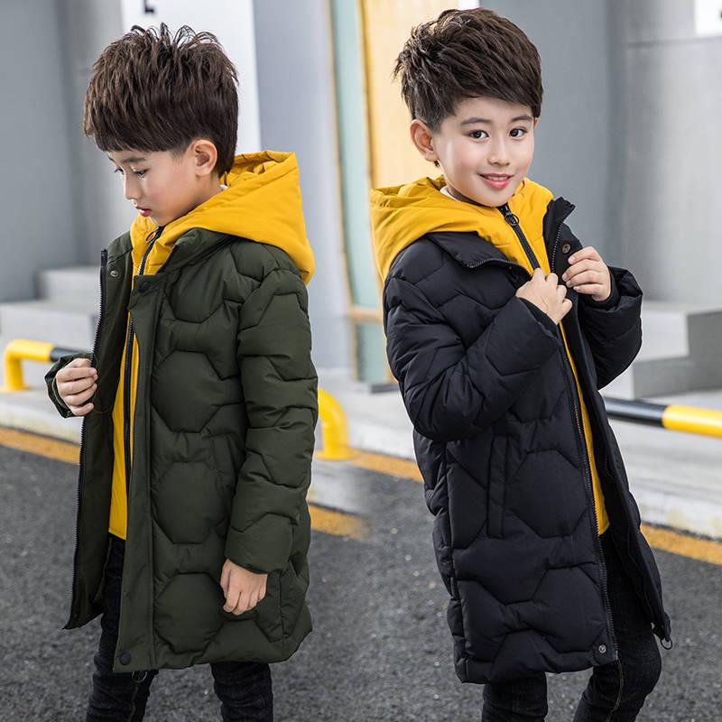 Jacket for Boy Winter Coat Kids Warm Thick Cotton Children Outerwear Teenage Boys Warm Parkas