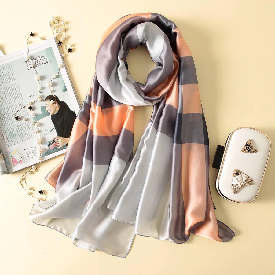 Scarves Ladies Autumn Winter Silk Professional Square Women Scarf