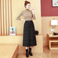 Leggings Skirt Winter Down Cotton Skirt Women's High Waist Thick Plus Size Windshield Skirt Mid-length One-piece Warm