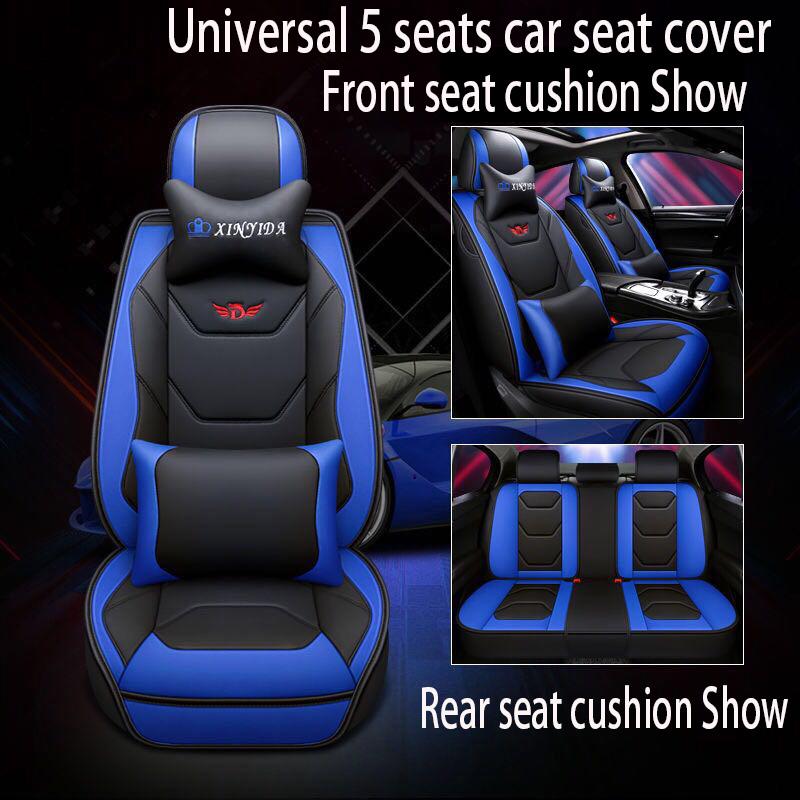 car seat cover Waterproof Car Seat Cover Universal Leather 9 set Auto Seat Cushion 5 seats Universal