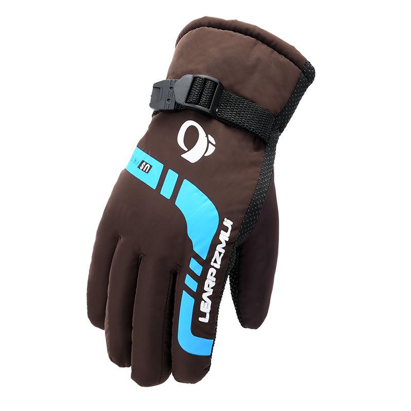 Windproof gloves Winter Warm Leather gloves Thick gloves Man fashion gloves Plush Cotton gloves