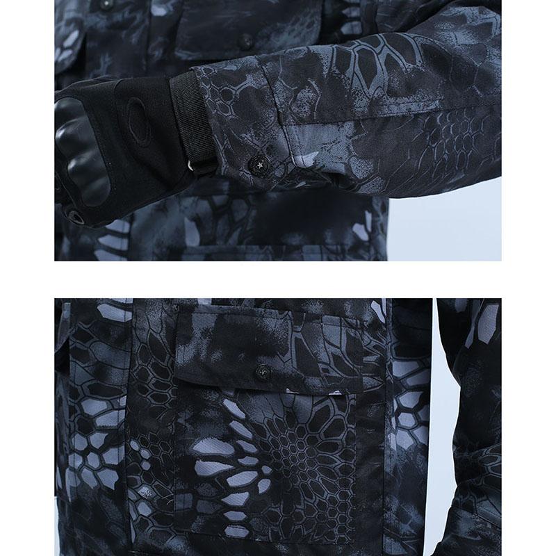 Camouflage Clothing Men's Suit Men's Spring and Autumn Wear-resistant Welder Construction Site Military Fans  Labor Insurance Work Clothes