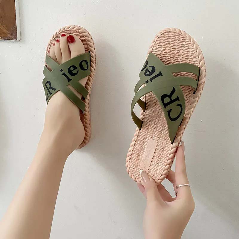 Slippers Women's Summer Outdoor Wear Fashion All-match Bear Bottom Beach Fashion Slippers