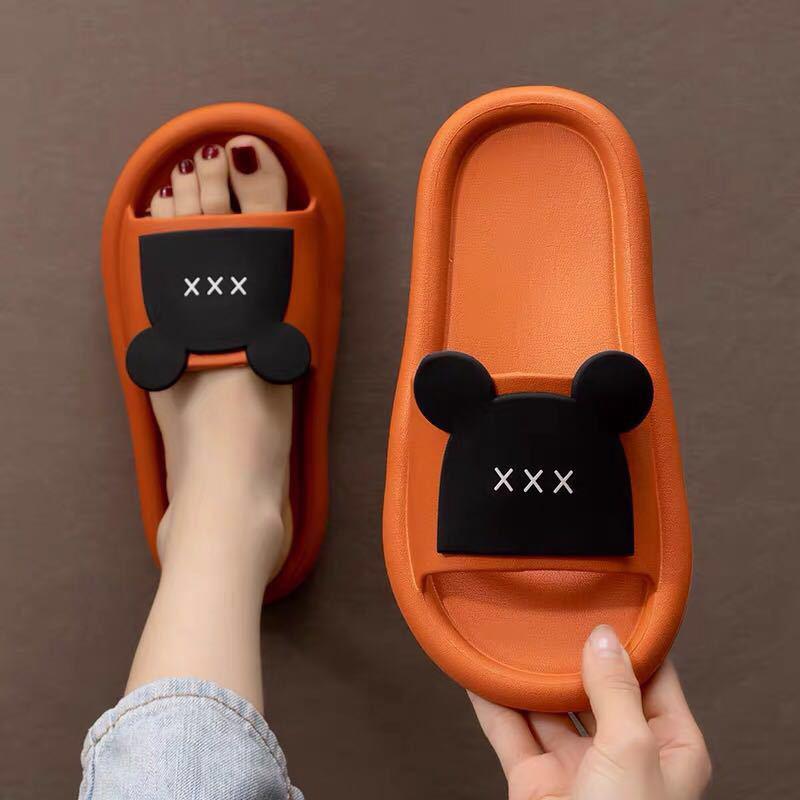 Slippers for Outer Wear Home Non-slip Bathroom Bath Sandals and Slippers Cute Light and Soft Slippers Beach Sandals