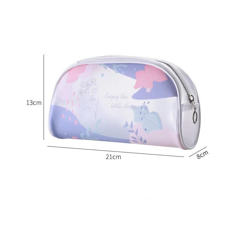 Cosmetic Bag Cute Girl Cosmetic Storage Bag Frosted Transparent PVC Waterproof Cosmetic Bag