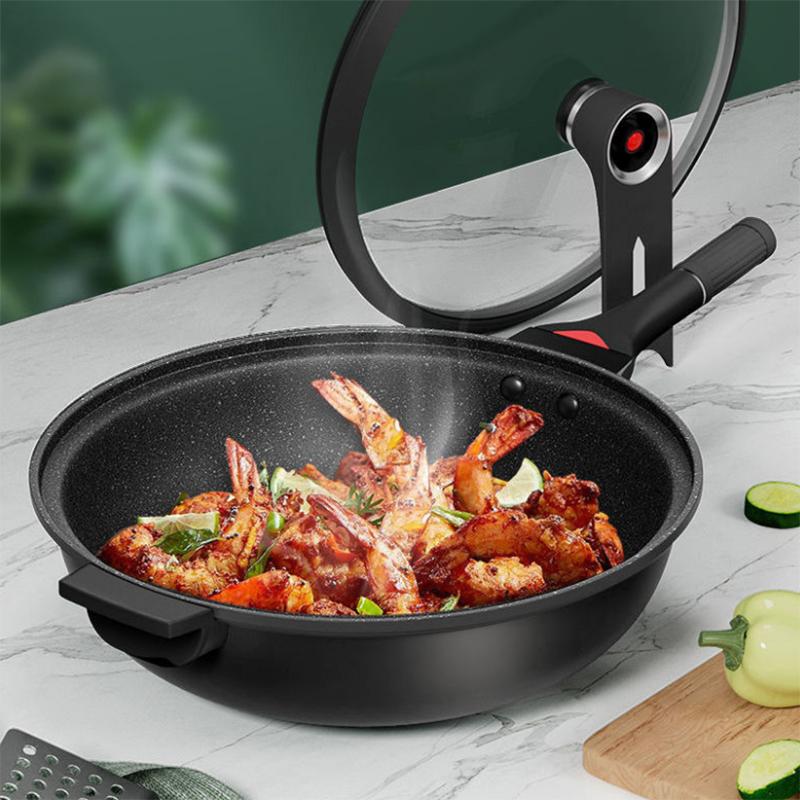 Maifan Stone Micro-pressure Non-stick Wok Wok Household Cooking Pan Multi-function Gas Stove Induction Cooker General