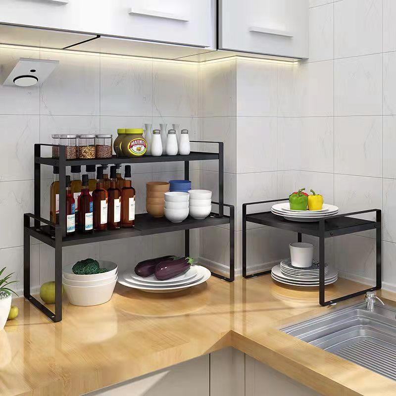 Kitchen Condiment Rack Table Top Storage Rack Table Top Storage Rack Home Organizer Cabinet Compartment Storage Rack Sewer Plate Pan Rack