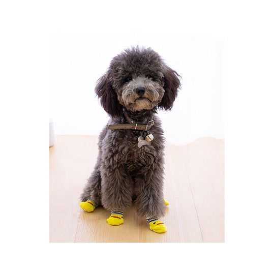 4 Packs of Dog Socks Anti-scratch Anti-dirty Non-slip Foot Cover Teacup Dog Teddy Cat Shoes Pet Dog Shoes Socks Comfy Walking Shoes Dog Cat Boot Socks