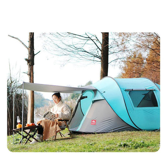 Open The Tent In One Second, Outdoor Automatic, No Build Thick Rainproof Sunscreen Tent Camping Camping