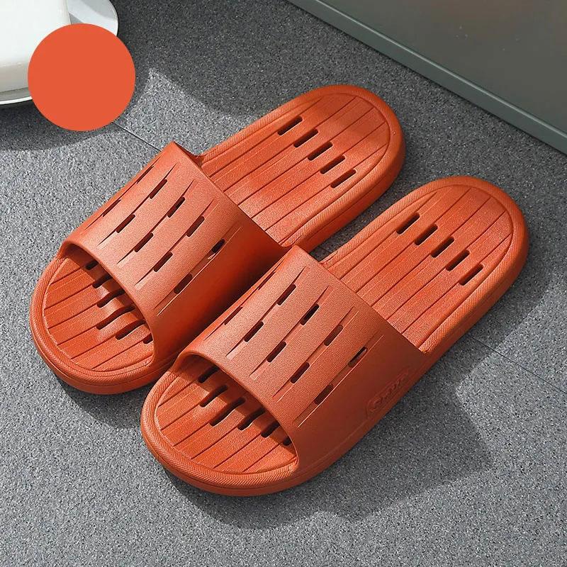 Couples Leaking Sandals and Slippers Summer Bathroom Bath Quick-drying Deodorant Slippers for Home Use Non-slip Men and Women Slip-ons Flip Flops