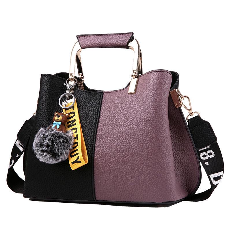 Woman bag European and American style Shoulder Handbag Trendy wild Patent leather bag Big capacity