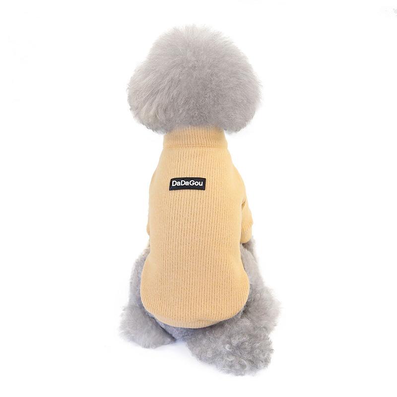 Dog Coats Sweater Soft Winter Pets Dogs Clothing Puppy Warm Thick Knitted Jumpsuit 2 Legs Sleeves Outerwear Full Collar Casual Hoodies for Small Dogs