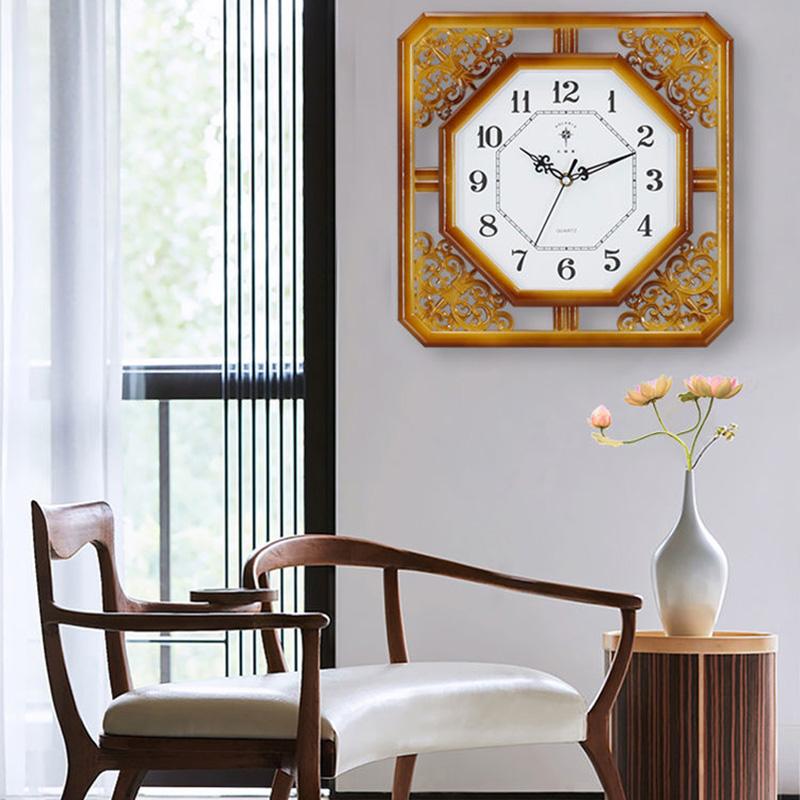 Wall Clock Living Room Home Decoration Chinese Style Clock Home Clock Wall Watch Silent Wall Quartz Clock