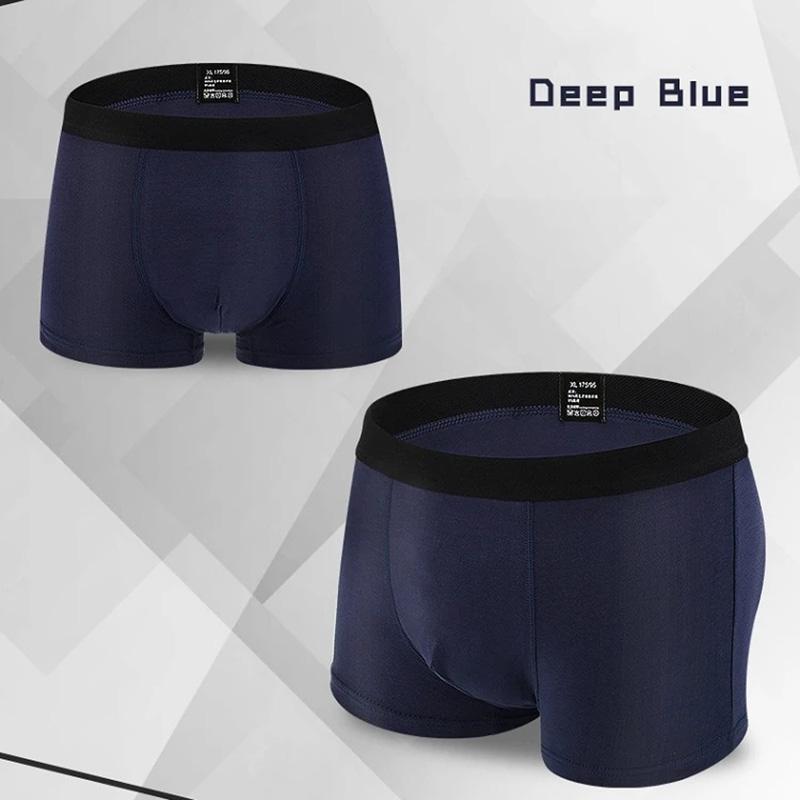 2 Packs Men's Underwear Over Size Extra Large Loose Pants Modal Stretch High Waist Boxer Shorts 5XL Briefs Comfortable Breathable Underpants  Panties