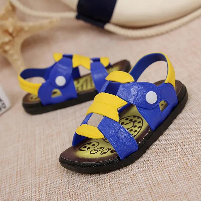 Children's Summer Shoes Non Slip Flat Colorful Casual Sandals Little Boys' Soft Sole Light Outdoor Beach Sandals