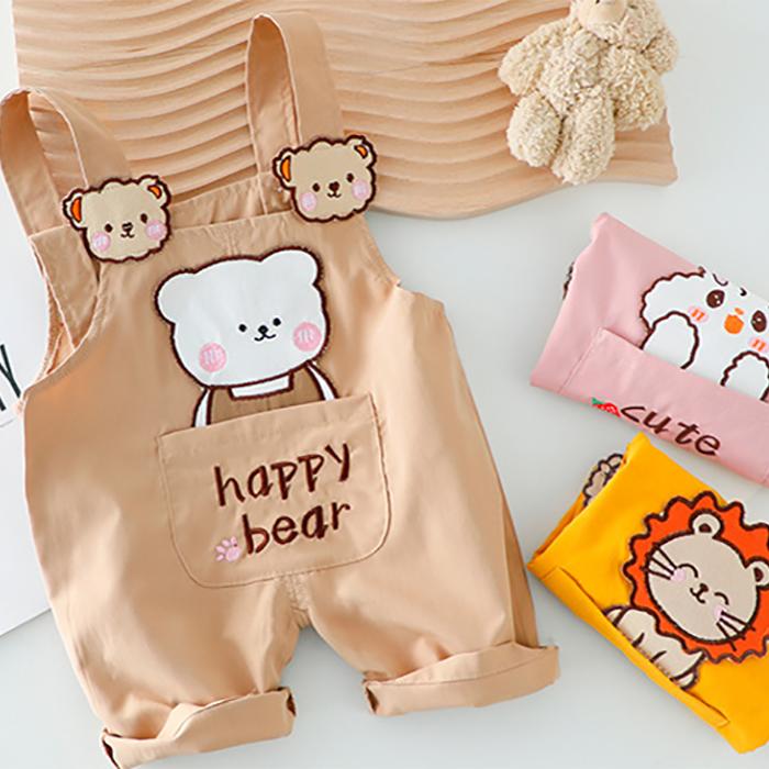 Baby Children's Suit Summer Short-sleeved Children's Clothing Cute Overalls Cartoon Pattern For Boys and Girls