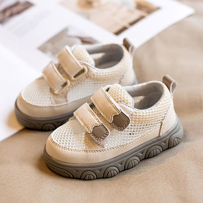 Baby Breathable Net Shoes Spring and Summer Soft Bottom Female 1-3 Years Old Net Surface White Shoes Baby Toddler Boys and Toddler Shoes Summer