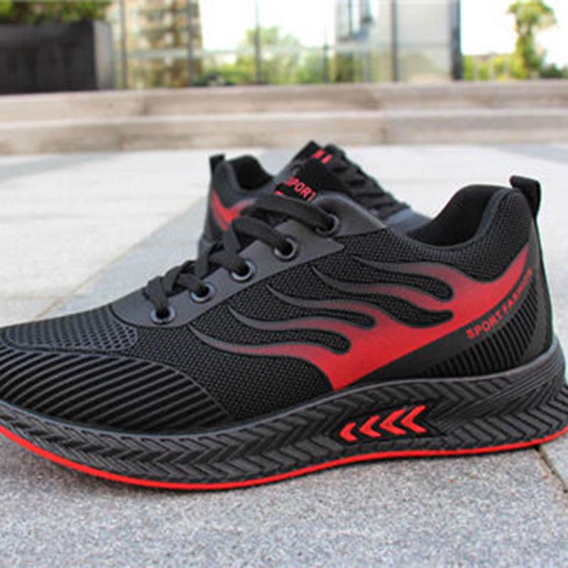 Plus Size 39-44 Summer Men Sneakers Breathable Basketball Shoes Non-slip Deodorant Running Shoes Outdoor Travel Shoes