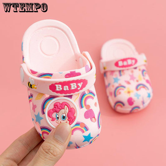 Cute Girls Boys Slippers Kids Flip Flops Cartoon Sandals Water Shoes Kids Slippers Baby