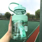 Large-capacity Plastic Cup Korean Version Dual-use Adult Straw Cup Strap Student Cup Sports Outdoor Fall Trend Cup