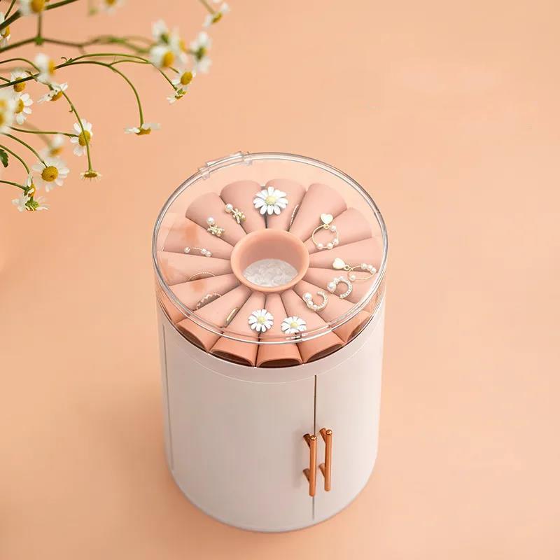 Jewelry Storage Box Household Large Capacity Jewelry Display Stand Earring Storage Artifact Earring Necklace Jewelry Jewelry Box