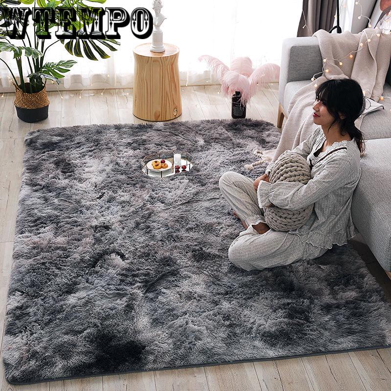 Soft mat coffee table mat thick plush carpet non-slip carpet living room carpet bedroom blanket