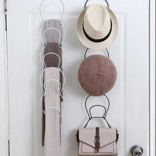 Hanging Hat Storage Rack, Punch-free Multi-purpose Rack, Bedroom Home Coat Storage, Wall-mounted Storage Artifact