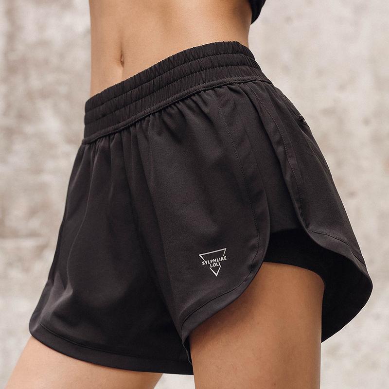 WTEMPO Comfortable Elastic Waist Sports Shorts Women's  Casual Pants Student Big Pocket Gym Stadium Playground Fitness