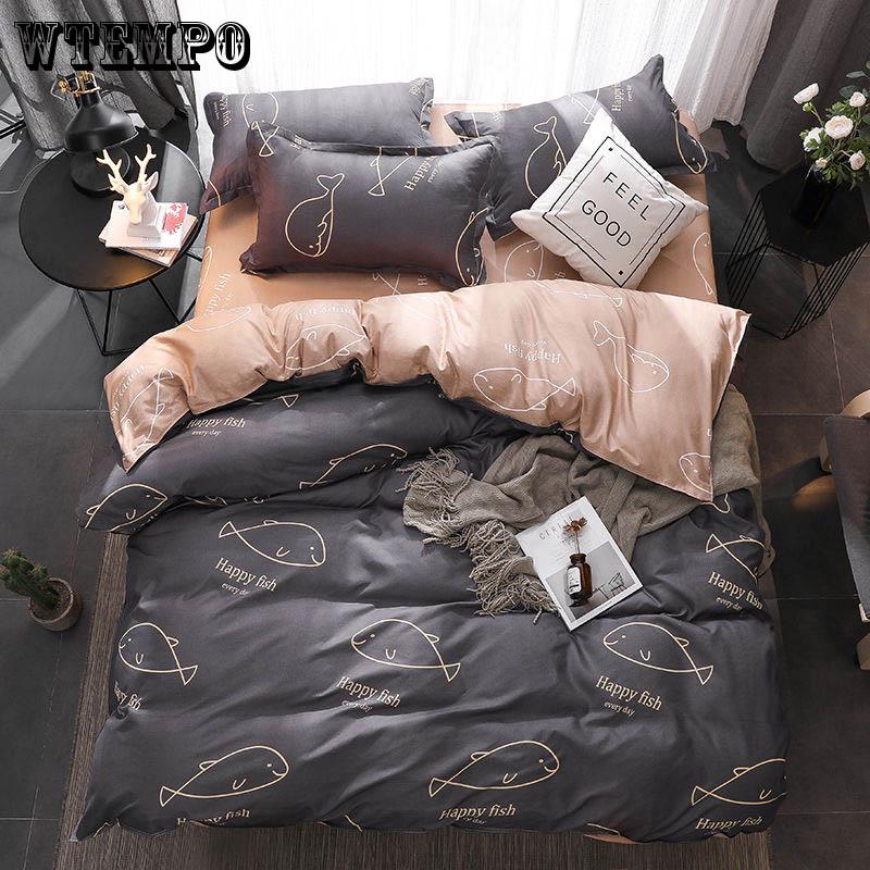 Bedding set bedding quilt cover sheets pillowcase bedding set home bedroom supplies