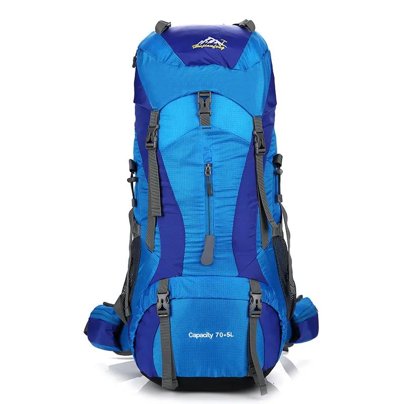 Outdoor Mountaineering Backpack Men and Women 70 Liters Large Capacity Travel Backpack Men's Shoulder Travel Bag Female Waterproof Mountaineering Bag