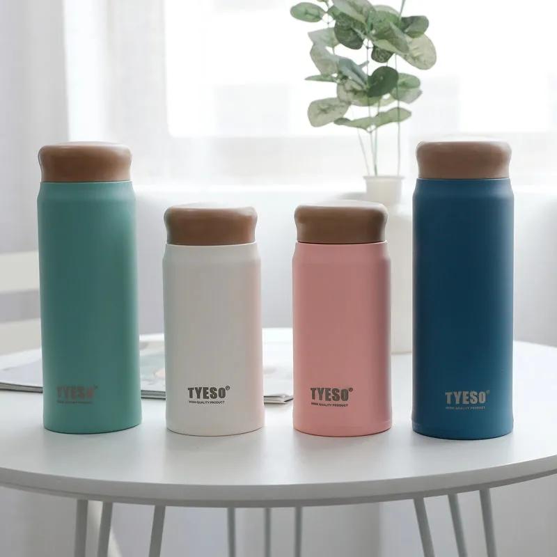 Korean Version of The Frosted Water Cup Female Thermos Cute Student Simple Mug Portable Thermos