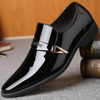 Spring and Summer Pointed Toe Shoes Male Youth Korean Version of The British Fashion Men's Business Shoes Casual Shoes