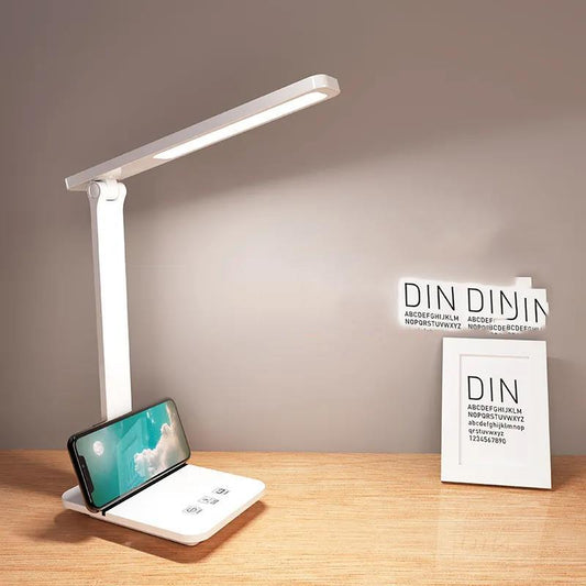 LED Desk Lamp Eye Protection Desk Writing Study Work Bedroom Dormitory Study Bedside Charging Plug-in Simple Table Lamp