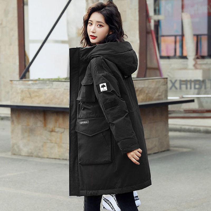 Winter Down Jacket Mid-length Tooling Down Jacket Jacket Thickened Plus Size Women Winter Coat