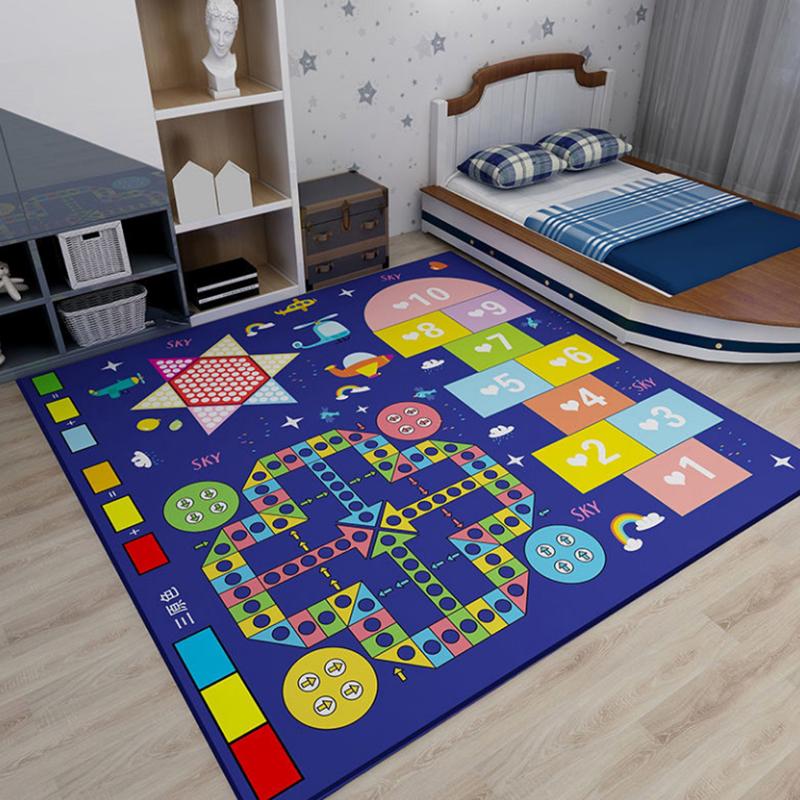 Cartoon Cute Nursery Blanket Crawling Bedside Anti-fall Blanket Puzzle Game Children's Carpet