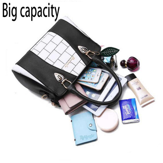 European and American style Shoulder Handbag Trendy wild Woman bag Patent leather bag Big capacity