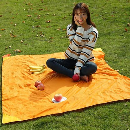 Outdoor Moisture-proof Mat Picnic Mat Pocket Picnic Cloth Convenient Waterproof Ultra-light Lawn Folding Beach Mat