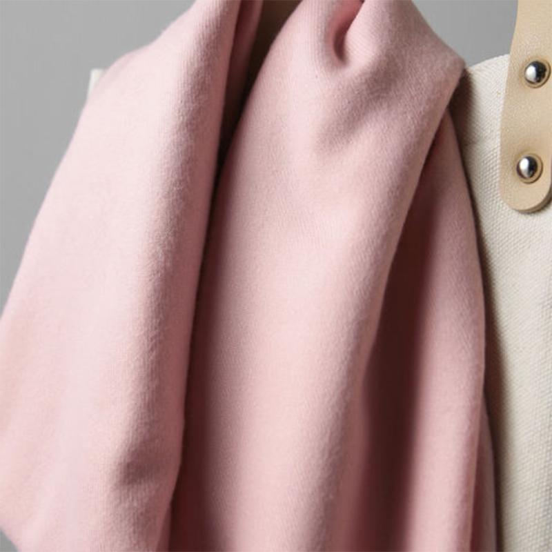 Women's Oversized Scarf Warm Tassel Shawl Solid Color Imitation Cashmere Thickened Dual-use Winter