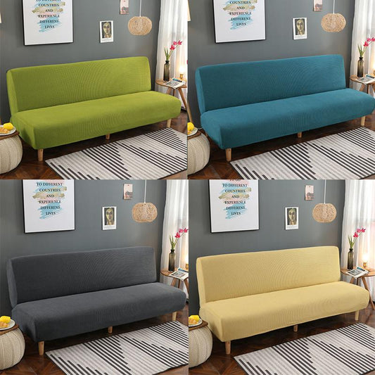 Plush Thickening Folding Sofa Cover All-inclusive Stretch Sofa Cover Multifunctional Armless Folding Sofa Bed Dust Cover