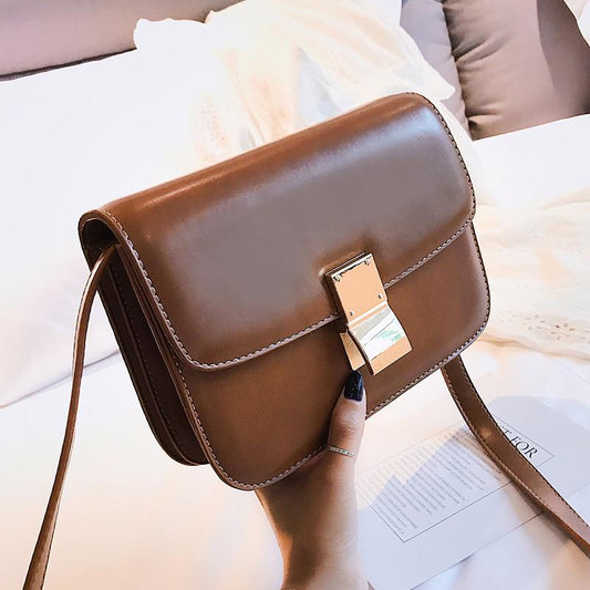 European Vintage Fashion Female Square Bag 2019 New High Quality Pu Leather Women 'S Handbag Simple