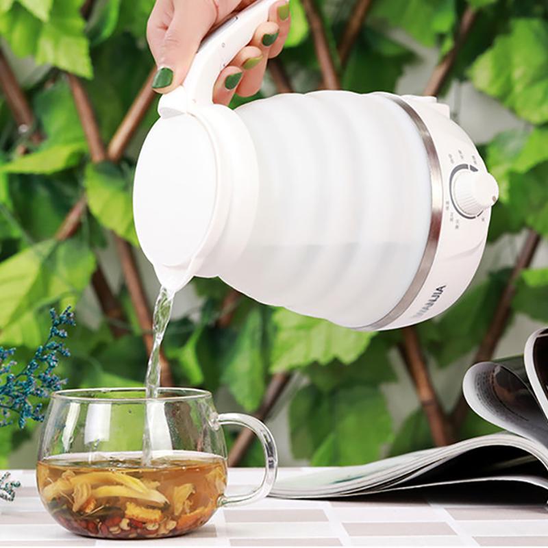 Travel Kettle Foldable Electric Kettle Portable Kettle for Business Trips Automatic Power-off and Heat Preservation Kettle