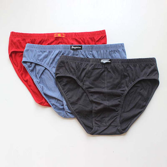 Men's Underwear Triangle Cotton Mid-waist Loose Pants Plus Size Bottom Pants