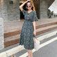 Summer Womens Ladies V Neck Floral Print Dress Holiday Beach Party Dresses