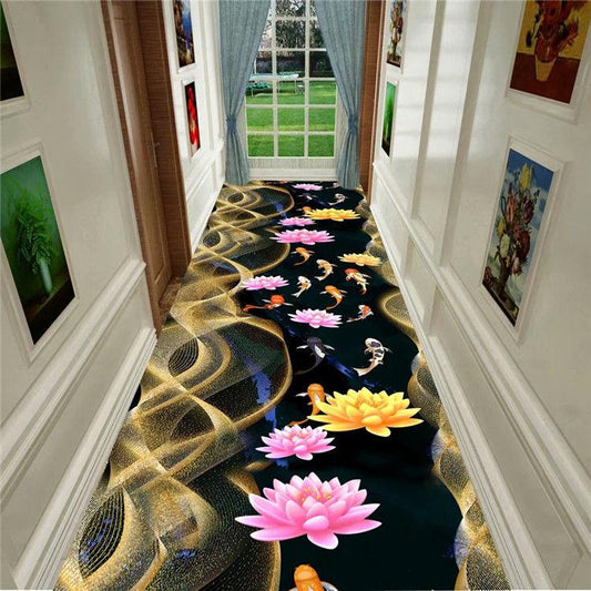 High-end Golden Diamond Velvet Carpet 3D  Printed Carpet Living Room Large Area Rugs Bedroom Carpet Modern Home Lounge Rug