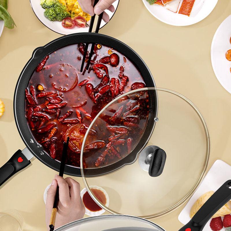 Frying Pan Mai Rice Stone Pan Cooking Pot Non-stick Pan Fried Panning Pancake Pot Multi-function Pot Kitchenware Wok