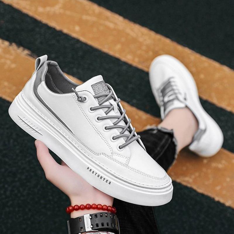 Men's Shoes Spring Shoes Korean Trend Leather Shoes Men's Sports Shoes White Summer Casual Shoes