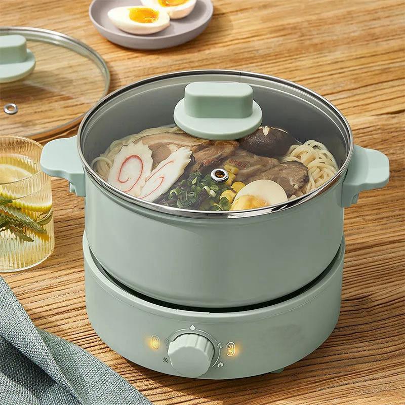 Split Electric Pan Household Steaming and Boiling Electric Pot Noodle Pot Multi-function Electric Boiling Pots and Utensils