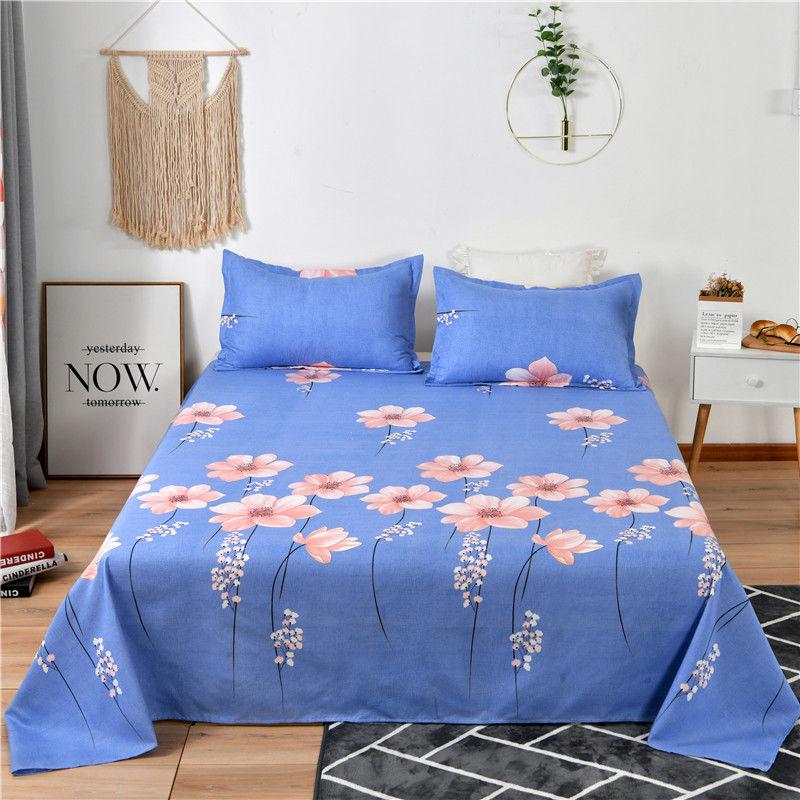 Noble Atmosphere Printing Three-piece Cover Sheet Pillowcase Bedding Large Size Bedding Set Cotton Fabric Can Be Machine Washed