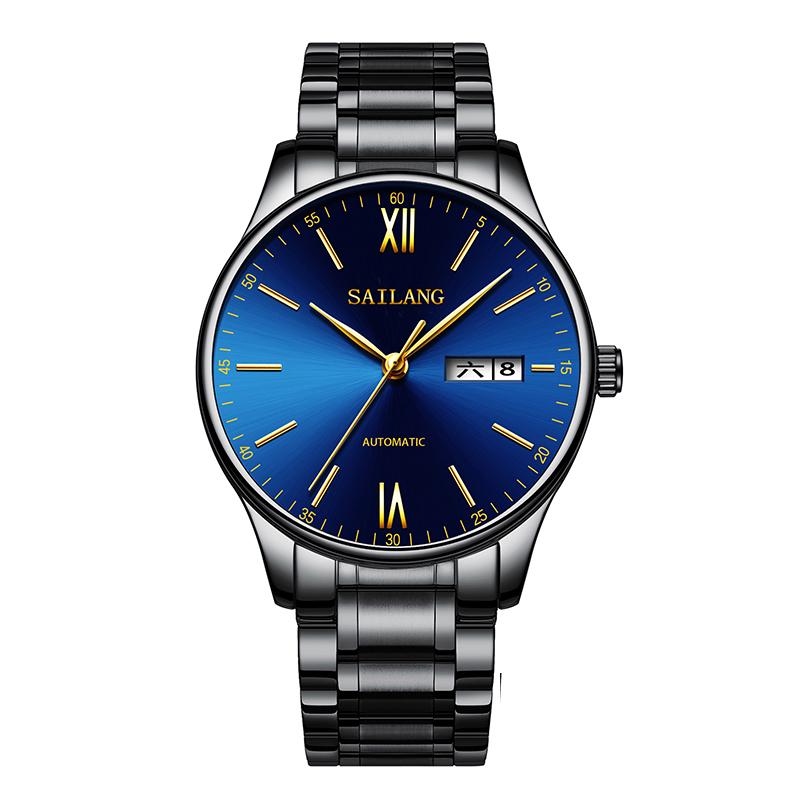 Fashion Mens Business Watches Ultra Thin Stainless Steel Band WatchCasual Quartz Wrist Watch