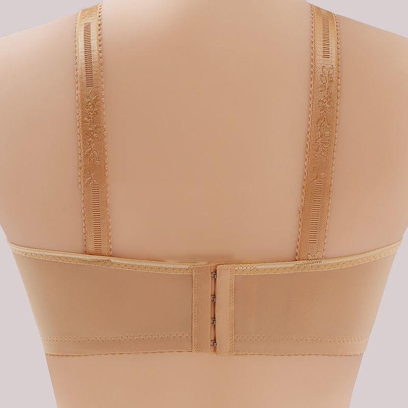 High-quality Large-size Anti-sagging Breast-receiving Ladies' Bra Gather Type Non-wire Non-magnetic Underwear Bra